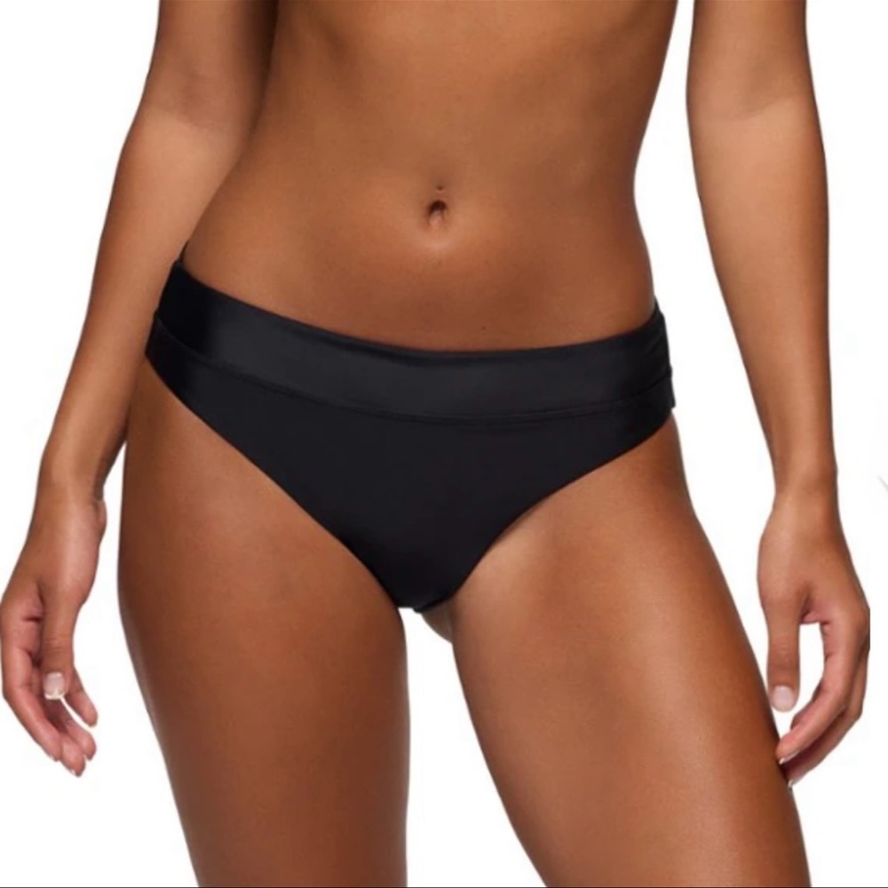 Prana Summer Wave Women's Bikini Bottom Black Size Small